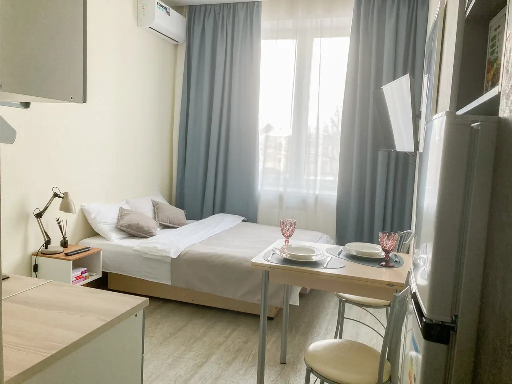 Уютная студия в новом доме недалеко от центра