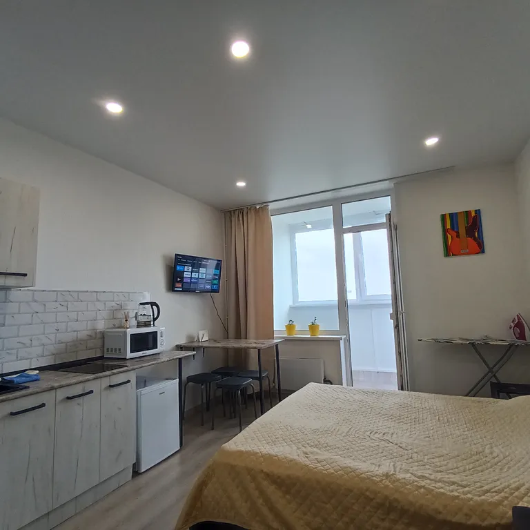 Уютная студия с видом на реку