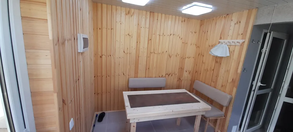 Коттедж Домик для отпуска с баней на дровах и уличным бассейном — Зеленоградск