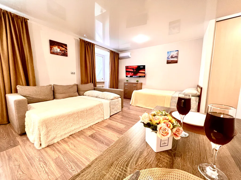 Квартира Квартира Уютная студия в ЖК Изумрудный — Самара