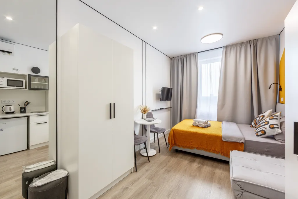 Квартира Квартира Отличная студия на метро Спартак — Москва