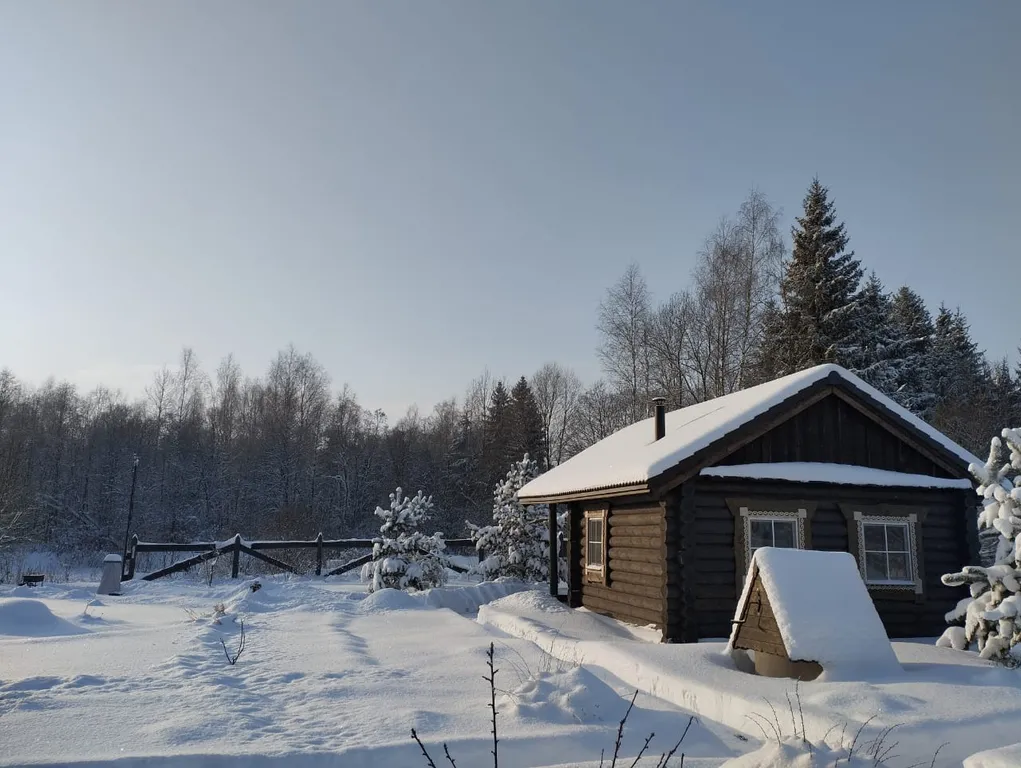 Деревенский дом и баня