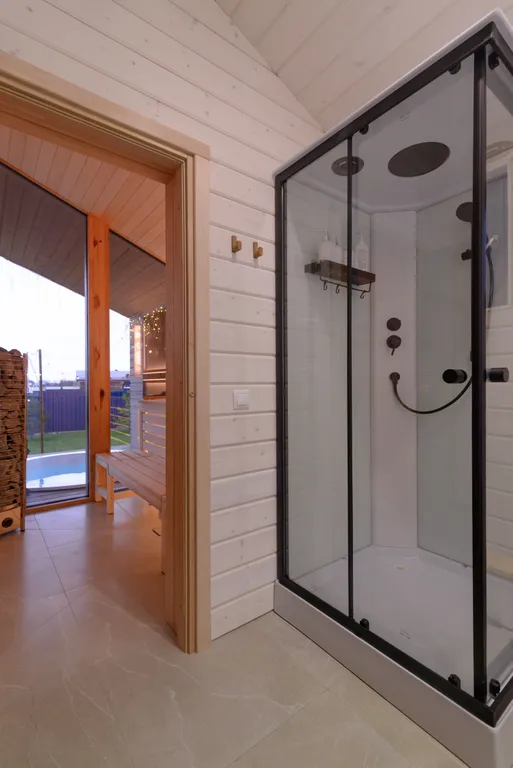 Шикарный дом с панорамной сауной и джакузи на террасе