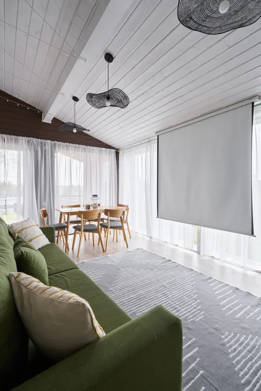 Панорамный дом у озера Сенеж рядом с банным комплексом