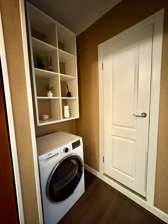 Снежные узоры на крышах с высоты 10-го этажа