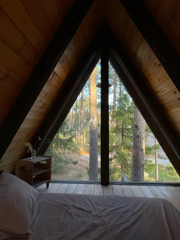 A-frame у Финского Залива посреди Корабельных сосен
