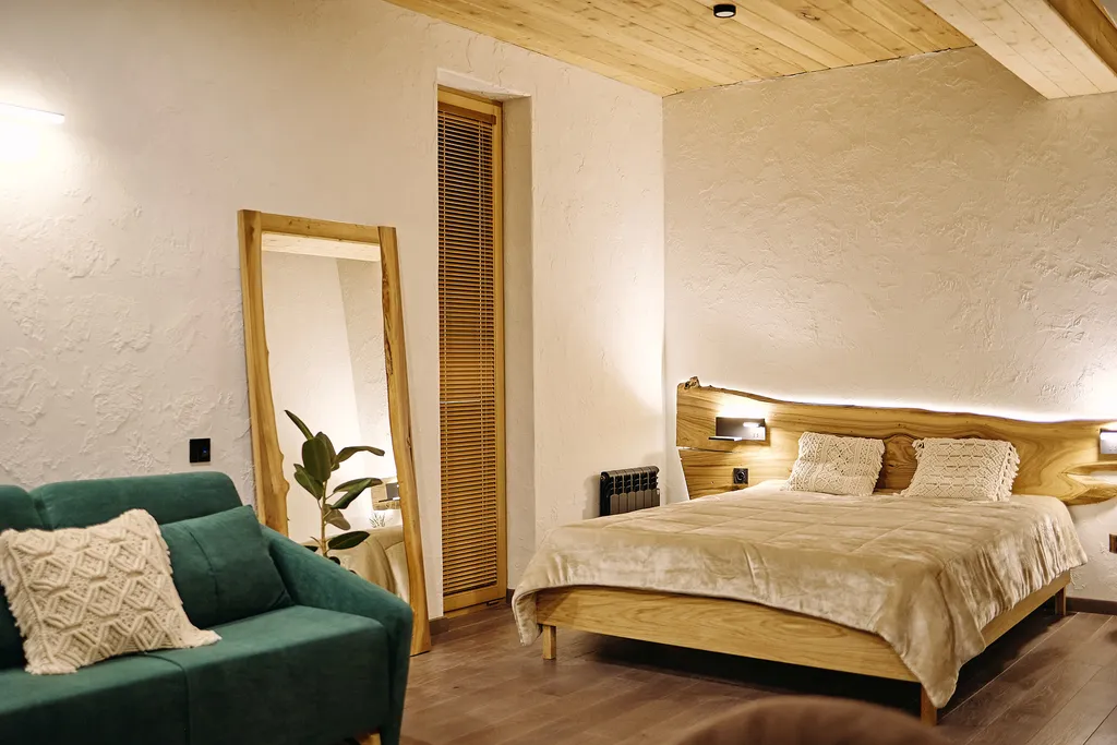 Студия Воздух с классной кухней в гостевом доме Пентакли в Красной Поляне