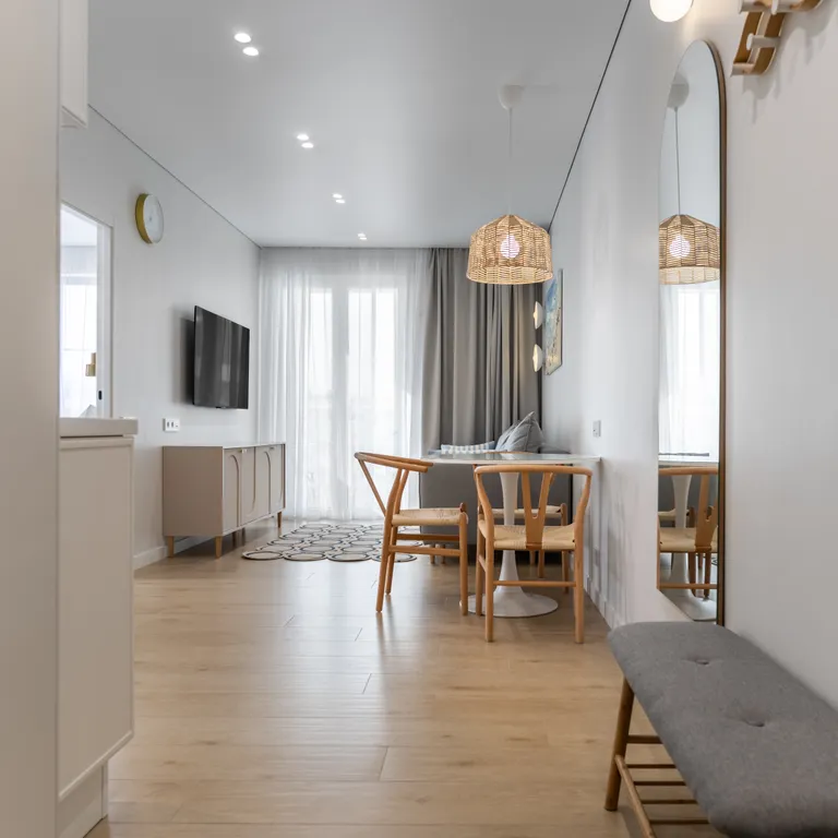 Квартира на видовом этаже с просторным балконом