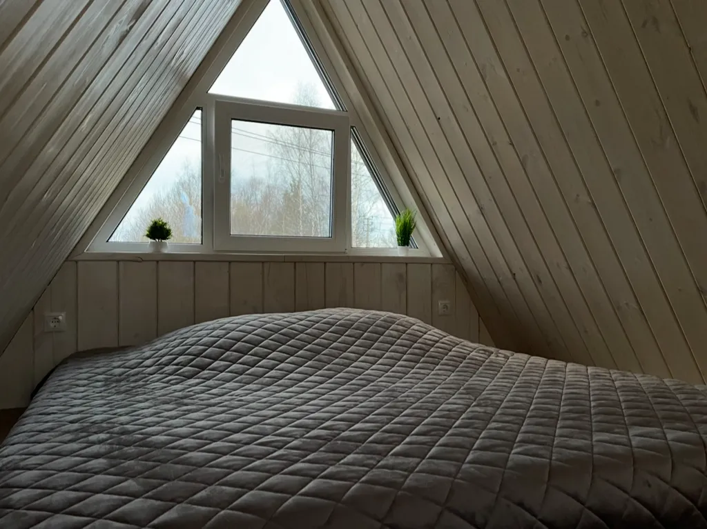 Коттедж Коттедж А-фрейм Ежевичный с сибирским банным чаном и баней на дровах — Каблуково