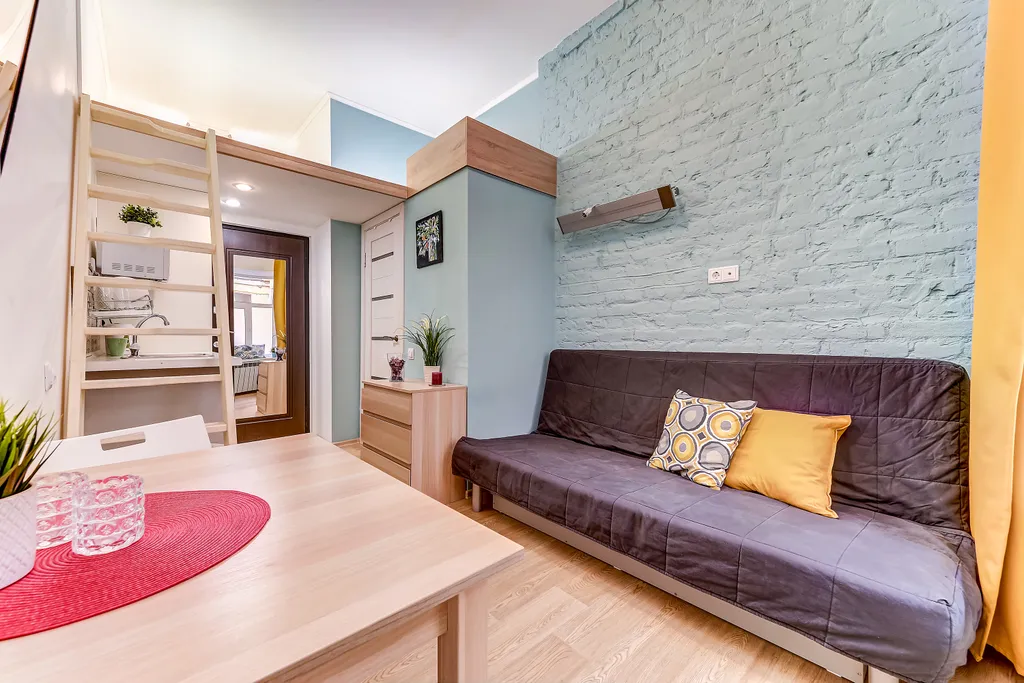 Квартира Квартира Двухуровневая студия в 5 минутах от метро Лиговский проспект — Санкт-Петербург