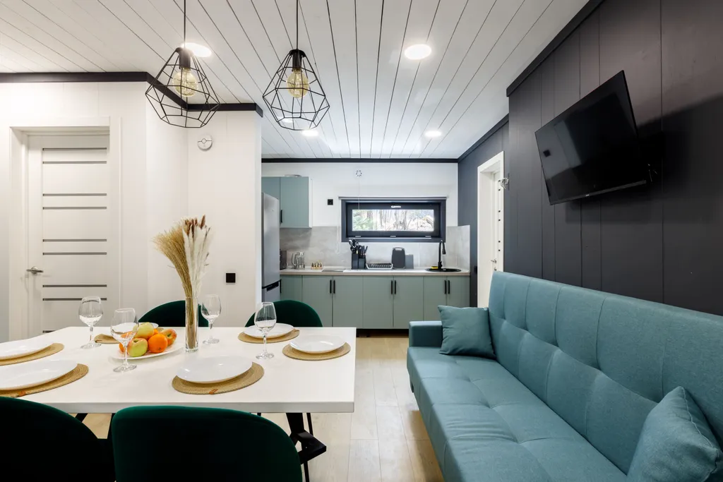 Уютный четырехмодульный дом Горняк с видом на Байкал