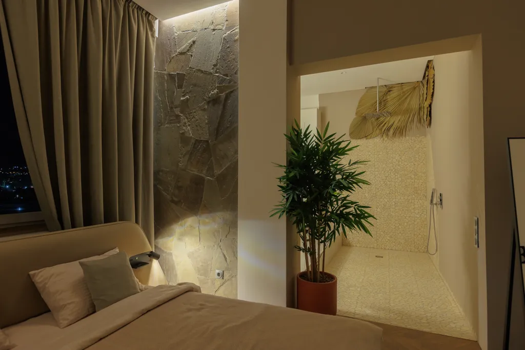 Видовые апартаменты с мастер ванной