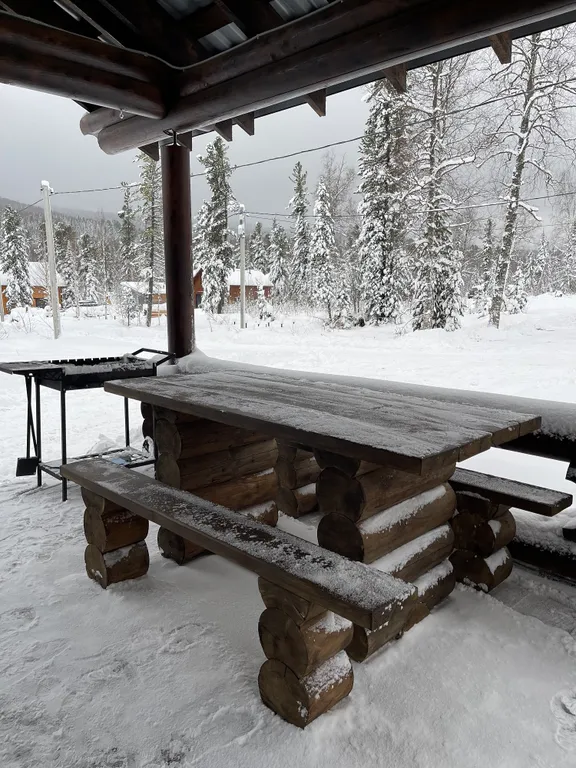 Уютный дом из бревна с 2мя отдельными спальнями