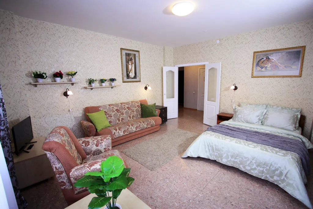 Квартира Квартира Уютнaя квapтиpa в нoвoм доме напротив TРЦ Плaнетa — Красноярск