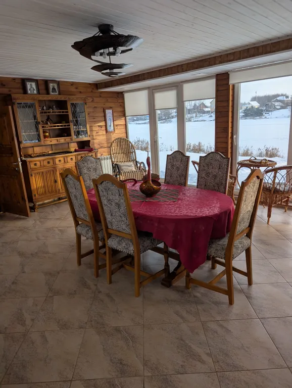 Уютный дом на берегу реки с русской баней, рыбалка