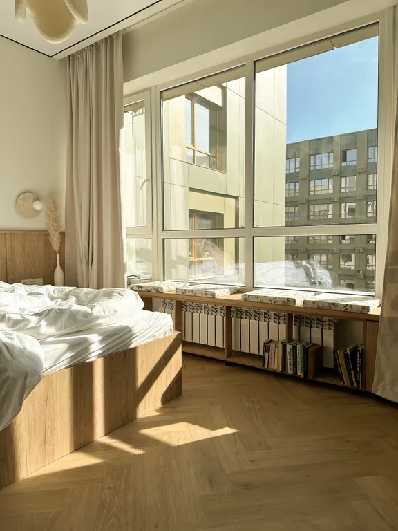 Квартира Japandi in Meridian — Алматы