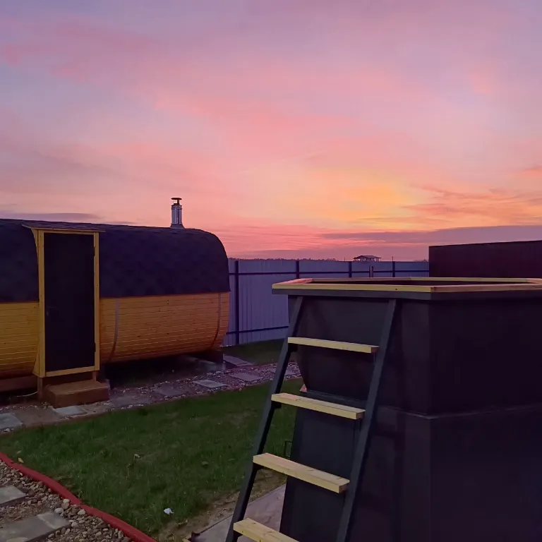 Коттедж А-фрейм дом с банным чаном — Матросово