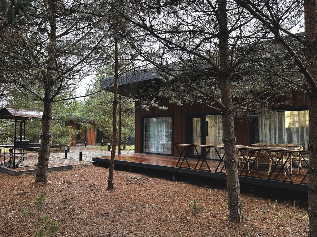 Коттедж Уютный гостевой дом с баней на дровах в сосновом лесу — Павловский Посад