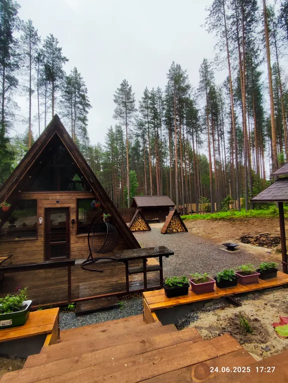 Коттедж Карельский хутор A-frame — аренда посуточно в Медвежьегорск