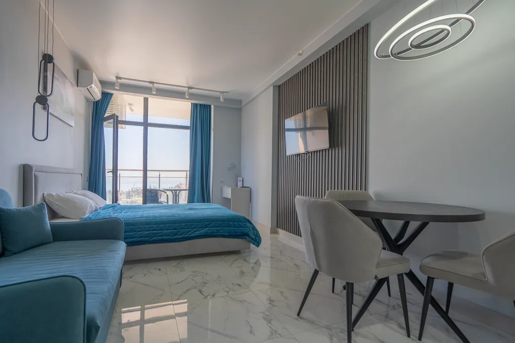 Дизайнерская студия Ls-blue curacao с видом на море с 3-го этажа