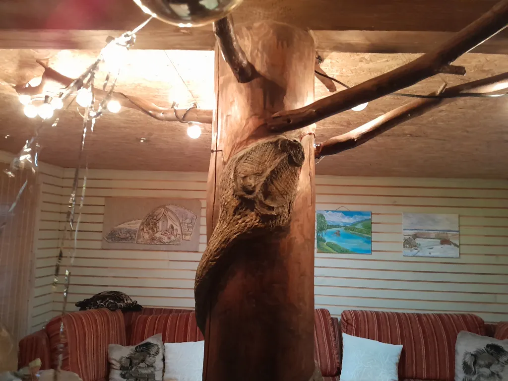 Дом на реке шале Венеция с чаном и вместительной банькой