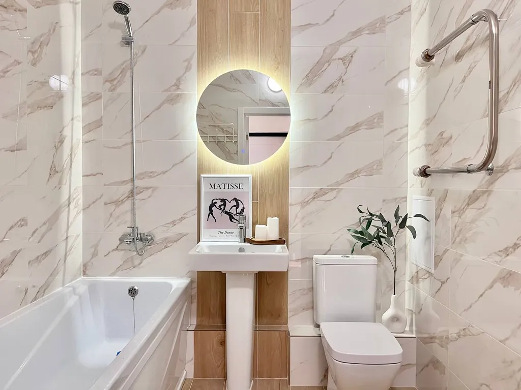 Уютная евродвухкомнатная квартира в центре