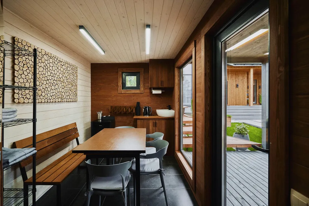 Коттедж Необычный загородный дом с баней и банным чаном — Веревское