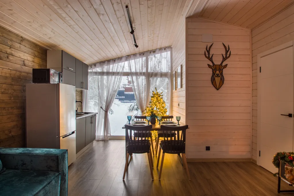 Новый уютный дом с русской баней и сибирским банным чаном