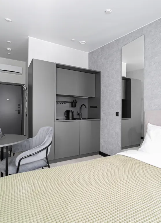 Квартира Квартира Студия в ЖК Park side в монохромном стиле — Санкт-Петербург