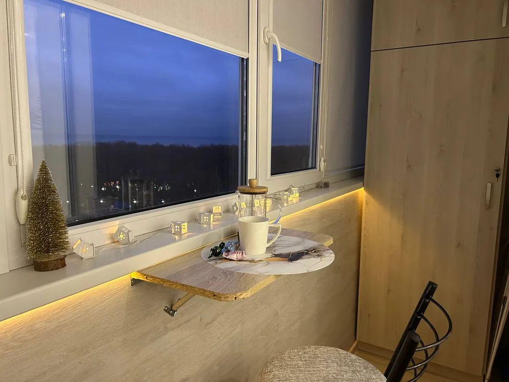 Студия с видом на Волгу на 10 этаже