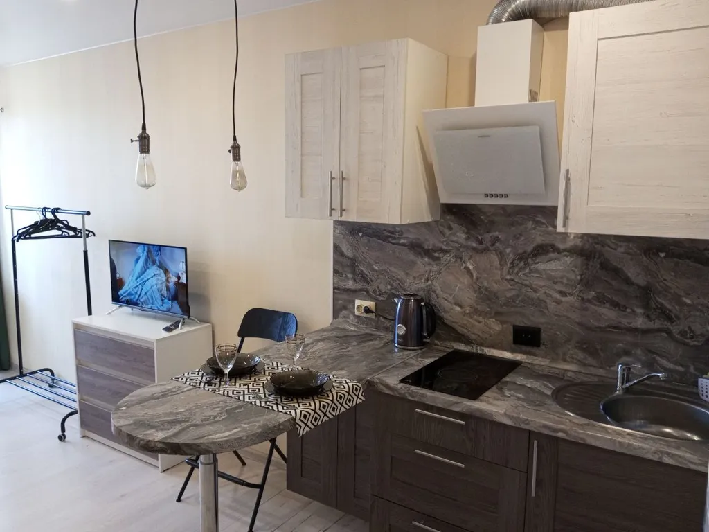 Уютная студия с красивым видом