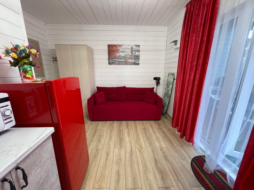 Эко дом под ключ на море на 4 человека, красный бархат