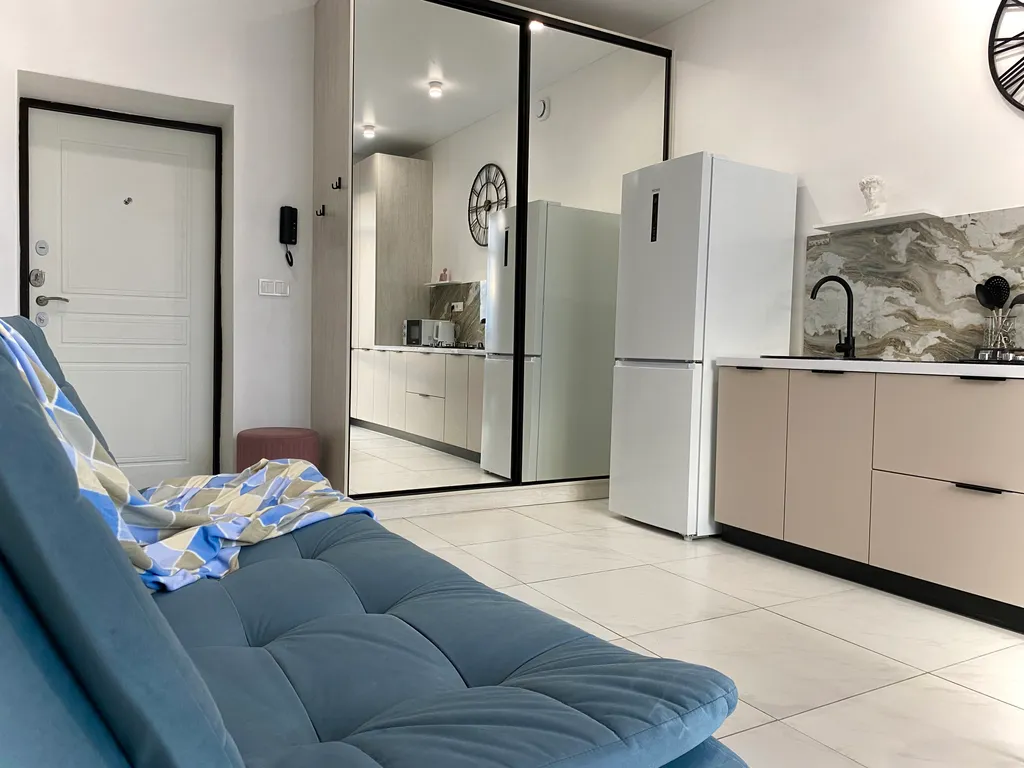 Стильная еврооднушка с видом на Волгу