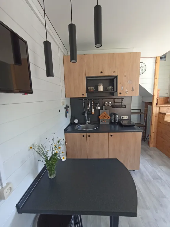 Коттедж Четырехместная половина дома Зима — Архыз