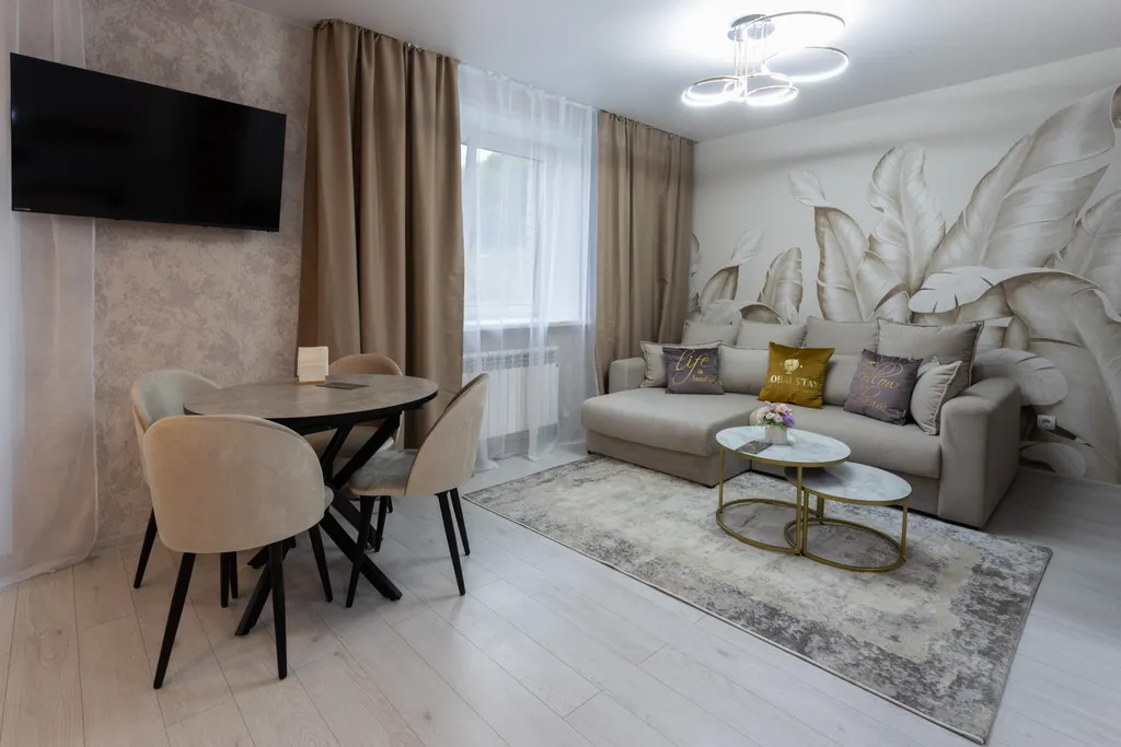 Новая 2-комнатная квартира с джакузи и сауной