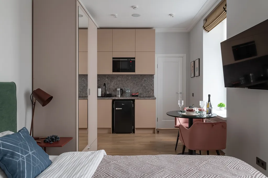 Квартира Квартира Green studio near Mayakovskaya metro station — Москва