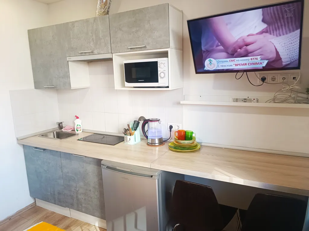 Трёхместная студия у Крокус Экспо и станции метро МЦД-D2 Пенягино