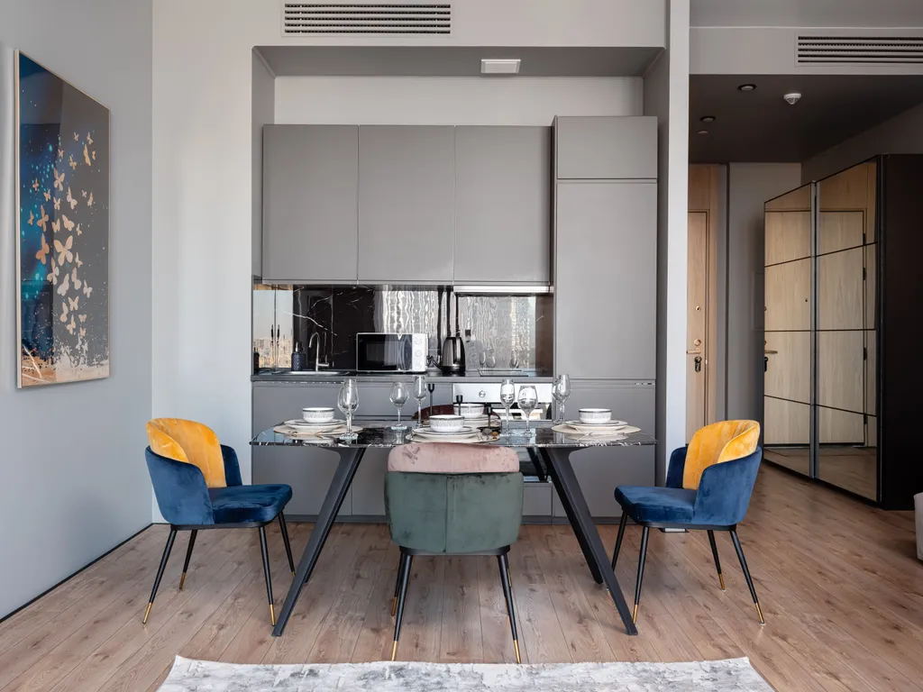 Neva City 43 этаж 51 м2 панорамный вид на небоскребы и город