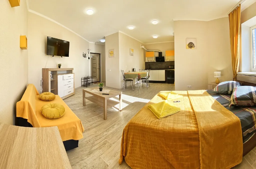 Квартира Уютная квартира-студия с диванчиком у жд вокзала и ТЦ Вавилон — Тверь