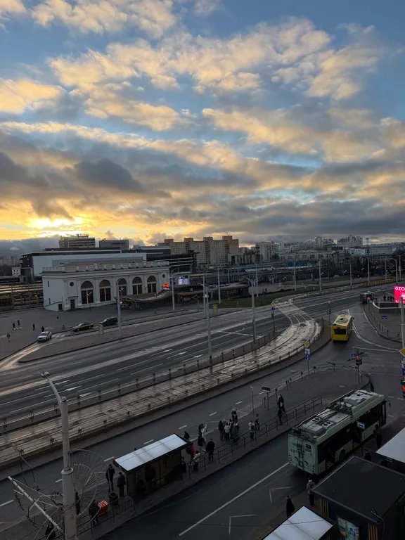 Главные ворота Минска, с балкона с видом на вокзал