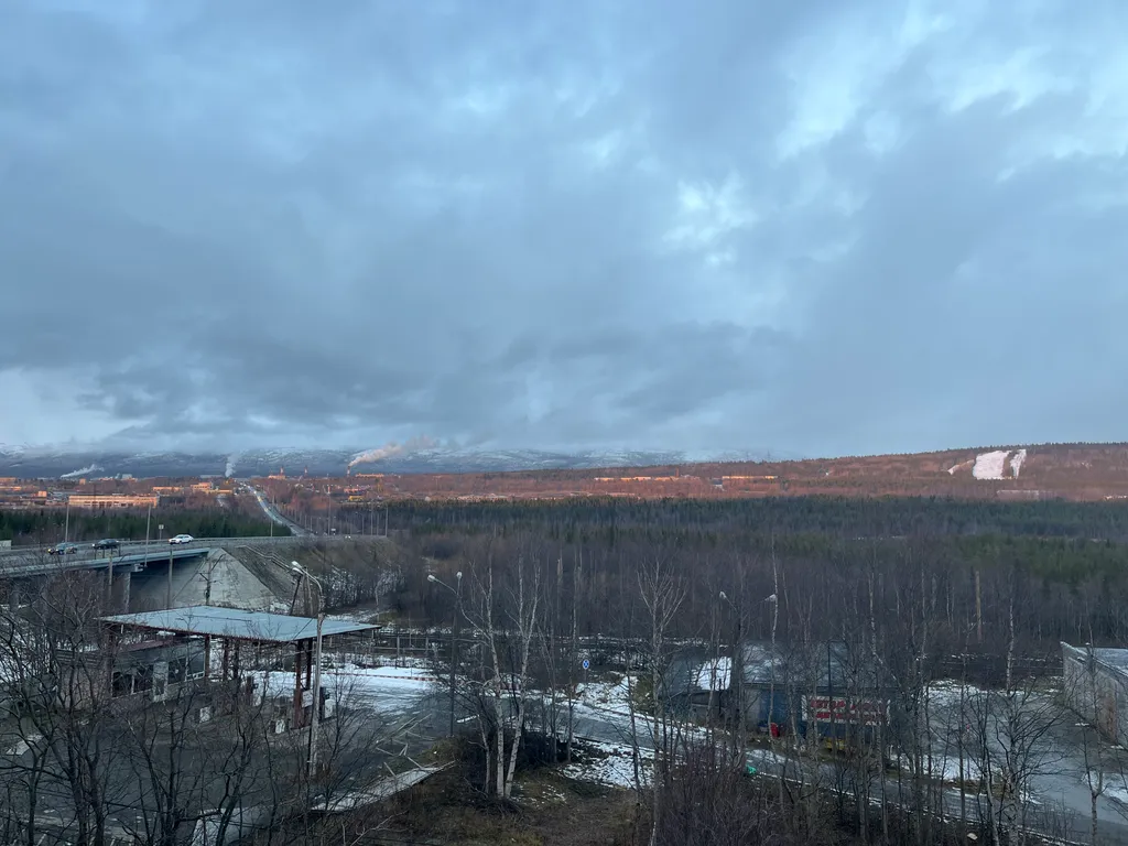 Квартира с видом на горы Хибины