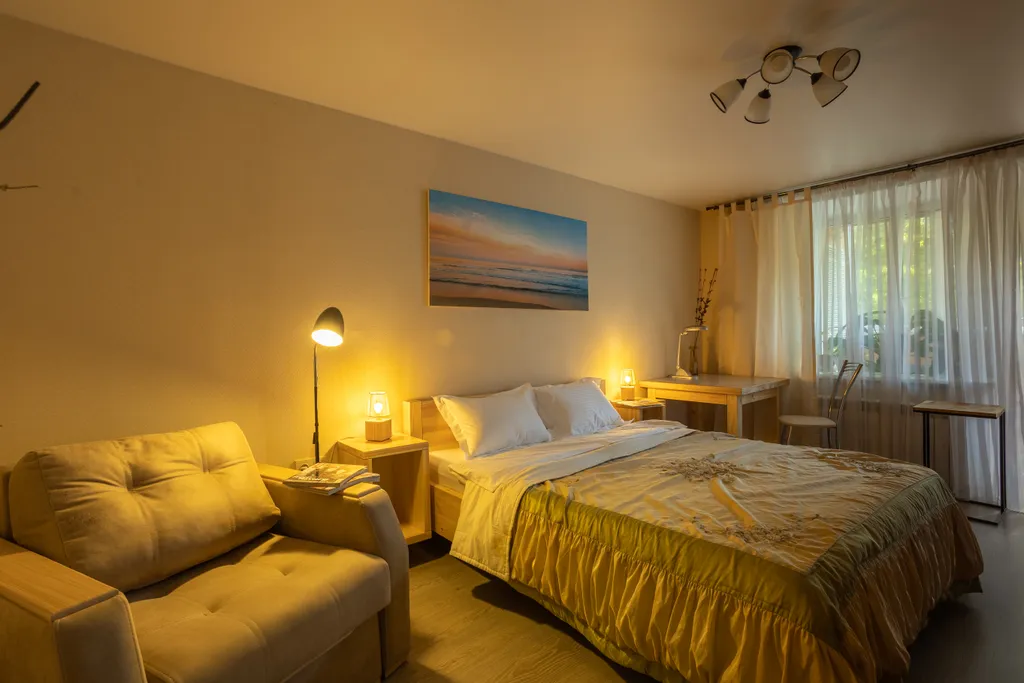 Квартира Светлая квартира с шикарной кроватью и беспружинным жестким матрацем — Ярославль