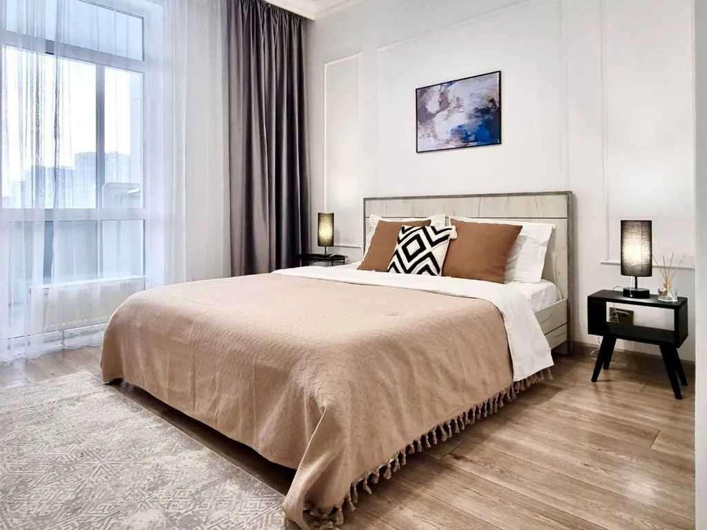 Стильная 2 комнатная квартира, в шаговой доступности от Хан Шатыра — аренда посуточно в Астана (Нур-Султан)