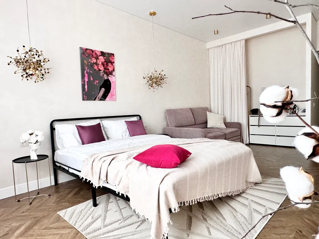 Шикарные апартаменты с прекрасным видом на реку Кубань