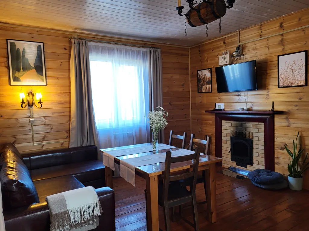 Коттедж Семейный коттедж с дровяной баней, камином и мангалом — Дракино