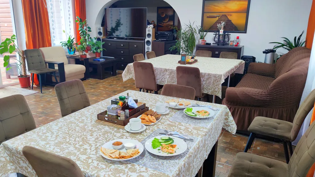 Сиреневые апартаменты полулюкс с 2 спальнями, кондиционером, кухней