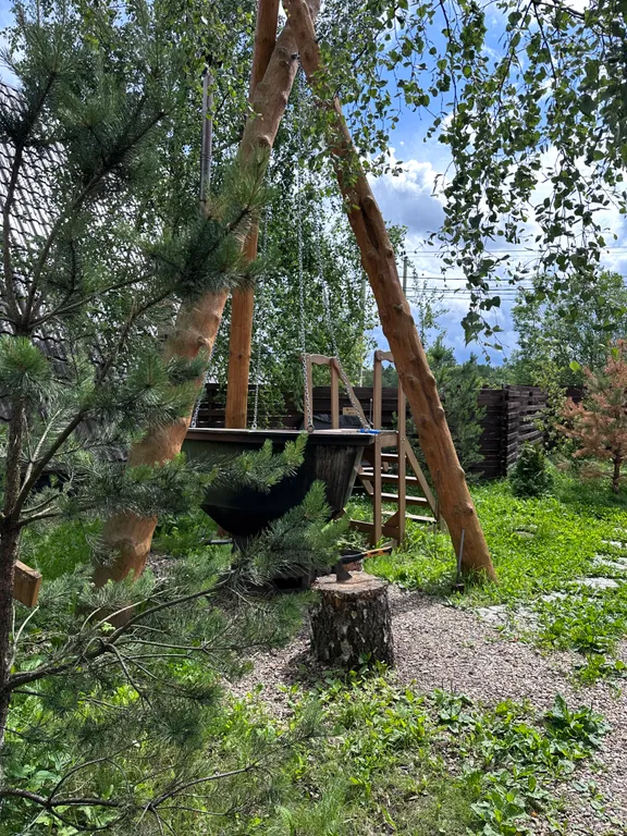 Коттедж Треугольный эко-дом с баней и чаном — Истра