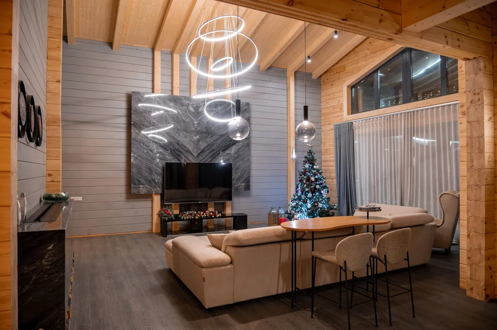 Шале Гнездо с бассейном и сауной