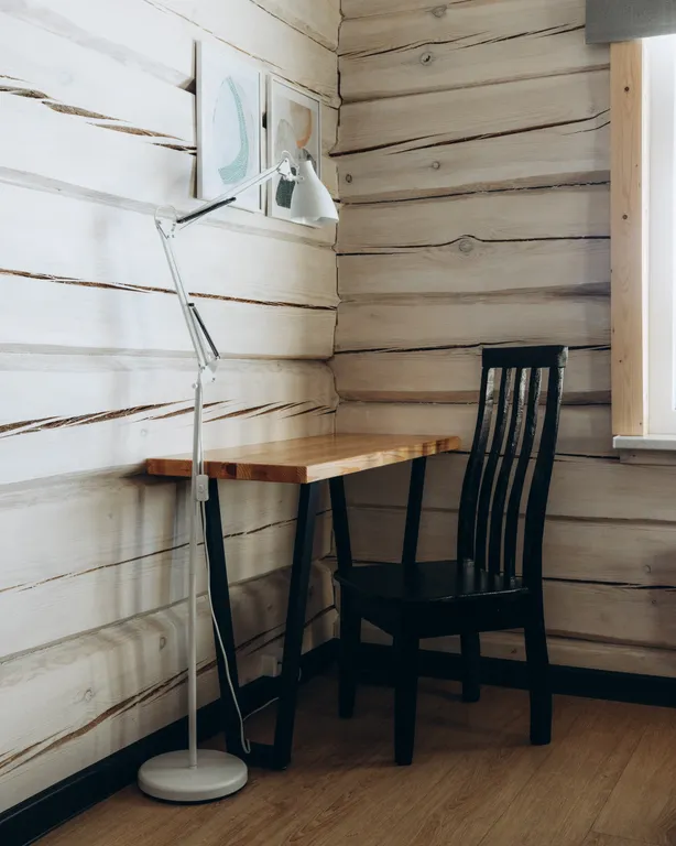 Коттедж синий закат с камином и террасой с видом на реку