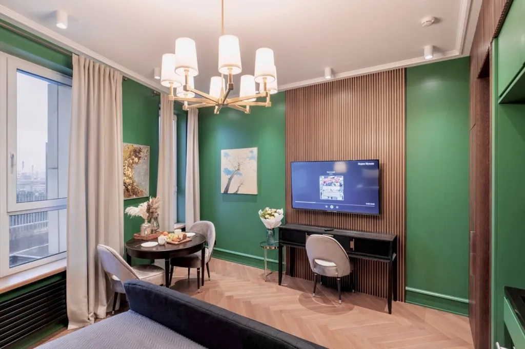 Квартира Квартира Green Retreat с видом на Москва-реку у метро Шелепиха — Москва